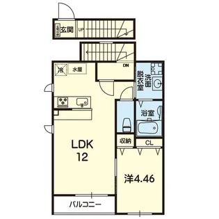 ユーウェリナ大津A棟・B棟【2階】の間取り