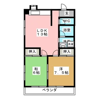 ドミールタカギ【1階】の間取り