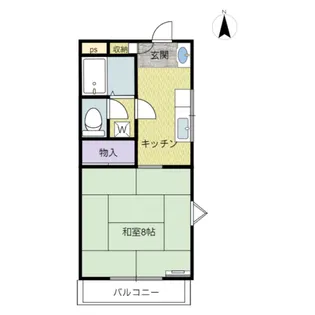 フリーデンハイム【1階】の間取り