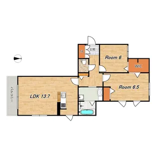 アンリエッタ【1階】の間取り