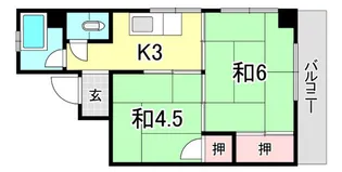 西林ビル【3階】の間取り