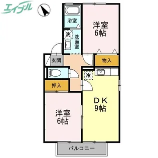 ファミーユ21 A【2階】の間取り