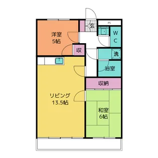 マンションフレンドリー【2階】の間取り