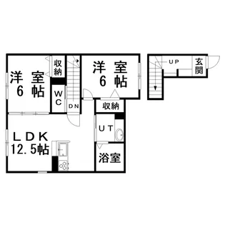 リバーサイドさつき【2階】の間取り