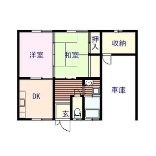 矢田荘【1階】の間取り