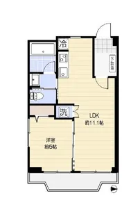 1LDKの間取り画像