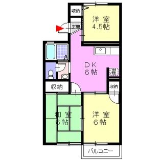 神奈川県足柄上郡開成町吉田島【アパート】の間取り