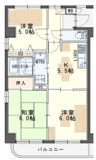 オンディーヌ【4階】の間取り