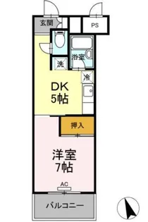 サンラフォーレ花北【1階】の間取り