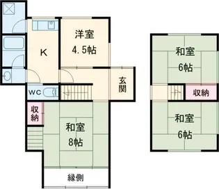 京都府京都市西京区桂池尻町【一戸建】の間取り