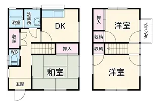 千葉県市川市本北方2【一戸建】の間取り