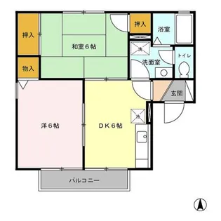 ジュピターズB【2階】の間取り