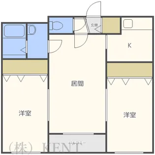 サンハイツ西町【3階】の間取り