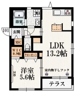 シュワルベ ハウス【1階】の間取り