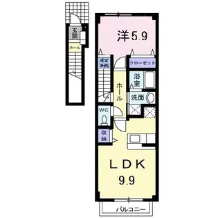 ベル・フィオーレC【2階】の間取り