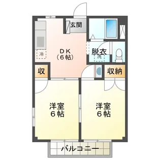 グリーンハイツ【1階】の間取り