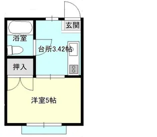 1Kの間取り画像
