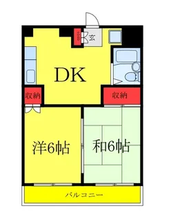 コーポはば【4階】の間取り