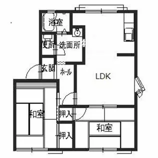 中津ハイツ【2階】の間取り