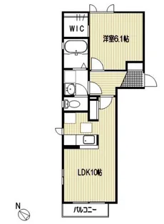 ソーレ・リビオン【2階】の間取り