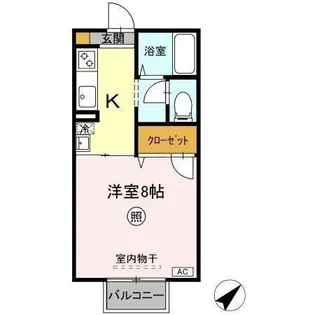 カーサ・デ・三の丸 B【1階】の間取り