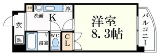 casa verde高辻【3階】の間取り