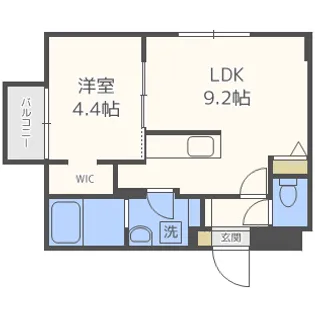 Alivio西町(アリヴィオニシマチ)【2階】の間取り