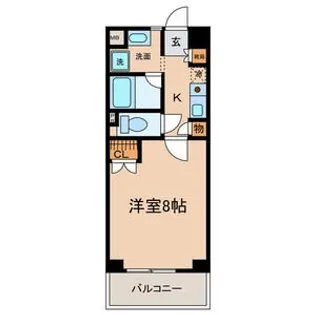 1Kの間取り画像
