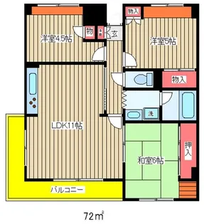 ソレーユ西船橋【6階】の間取り