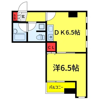 サウスコーラル【4階】の間取り