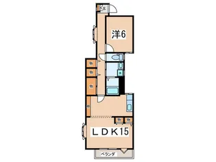 雅マンション竜城ケ丘【2階】の間取り