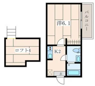 神奈川県横浜市南区六ツ川1【アパート】の間取り