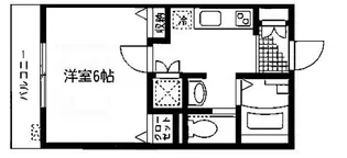 神奈川県横浜市西区花咲町4【アパート】の間取り
