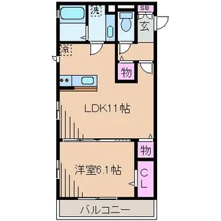 ヴェール・ヴィラ【1階】の間取り