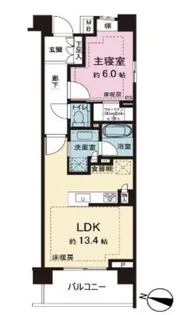 パークシティ高田馬場【7階】の間取り