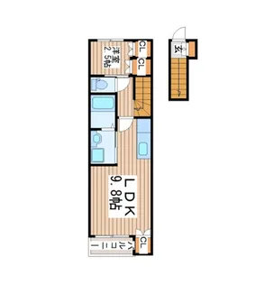 メゾンエスポワール三百人町【2階】の間取り