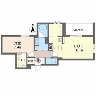 Apaiser Ouest【2階】の間取り