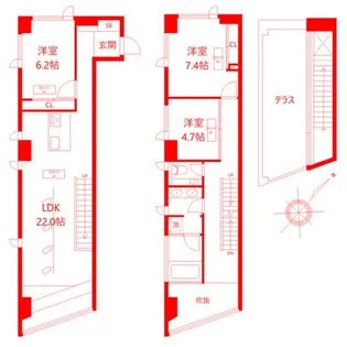 開洋館【9階】の間取り