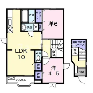 メゾンソレイユ IV【2階】の間取り