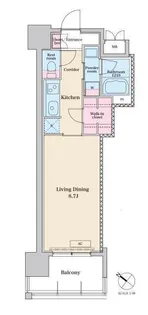 1Kの間取り画像