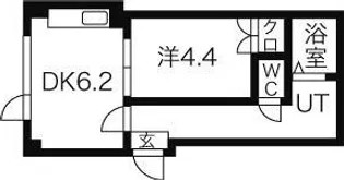 北海道札幌市白石区栄通19【マンション】の間取り