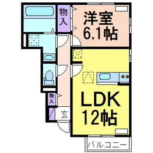 プランドールS A【1階】の間取り