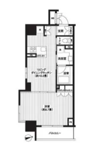 東京都台東区元浅草1【マンション】の間取り