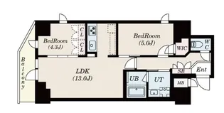S-RESIDENCE駒沢大学駅前【4階】の間取り