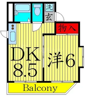 メゾンM.Y【3階】の間取り