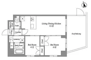 ENetial代官山【6階】の間取り