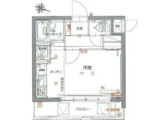 ジェノヴィア仲池上グリーンウォール【2階】の間取り
