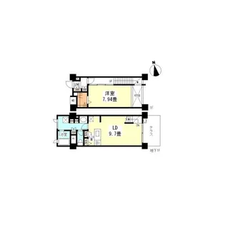 スタイリオ妙蓮寺【2階】の間取り