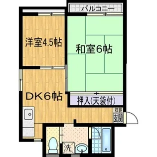 須山ハイツ2【2階】の間取り