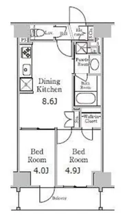 レジディア千駄木【3階】の間取り
